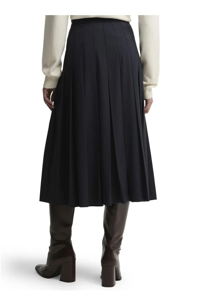 Delilah Midi Skirt In Dark Navy
