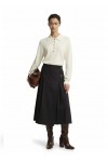 Delilah Midi Skirt In Dark Navy