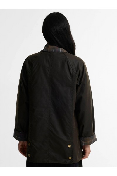 Icons Tartan Collar Modern Beadnell Waxed Jacket