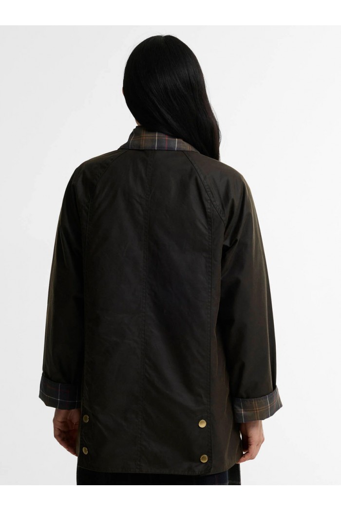 Icons Tartan Collar Modern Beadnell Waxed Jacket