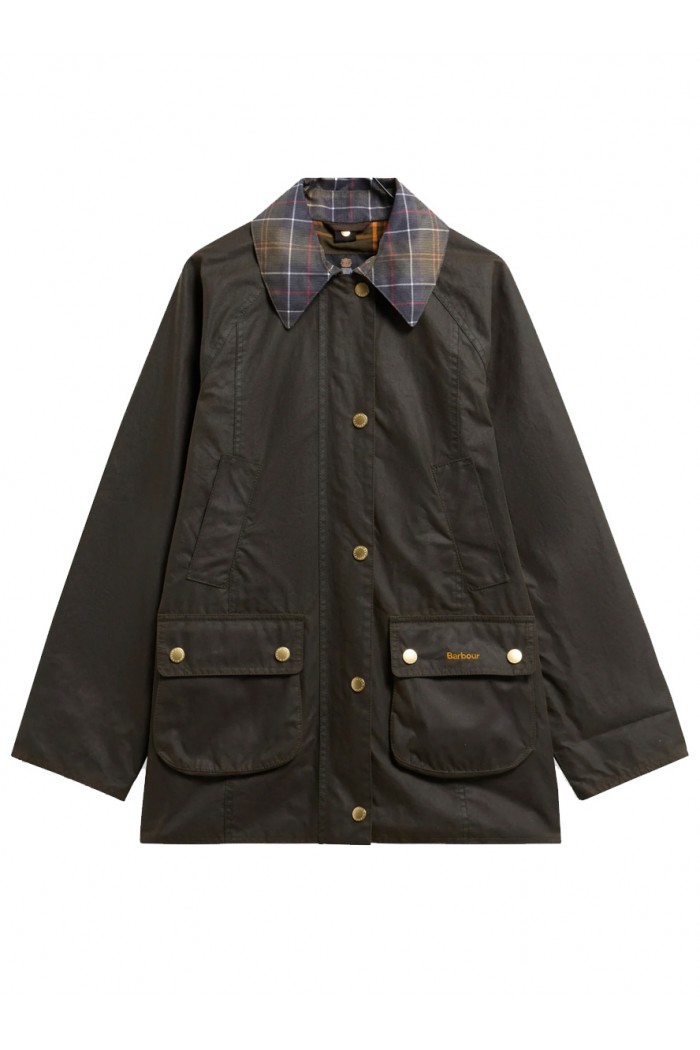 Icons Tartan Collar Modern Beadnell Waxed Jacket