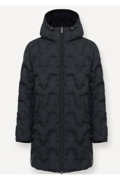 Long reversible waterproof down jacket