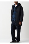 Long reversible waterproof down jacket