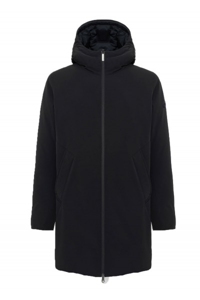 Long reversible waterproof down jacket