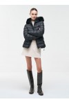 Opaque down jacket with faux fur Opaque down jacket with faux fur
