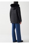 A-line down jacket with fur