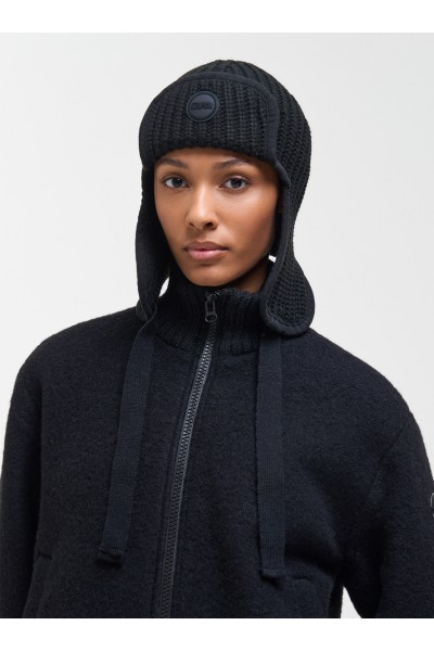 Knitted aviator hat