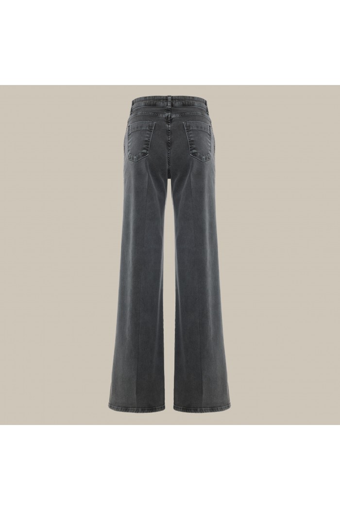 Black flared Jean Pants "CHLOE"