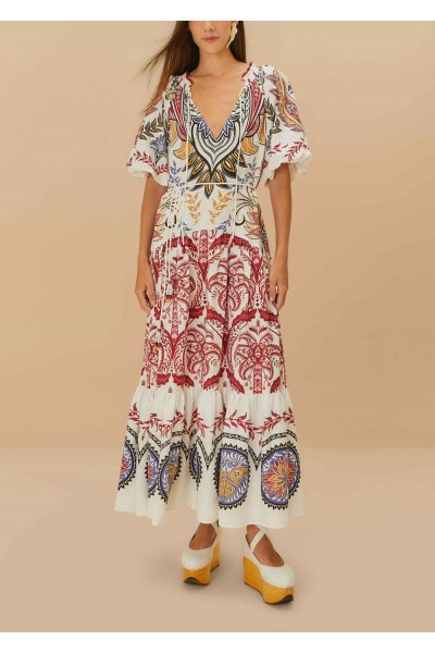 tropical camafeu boho glam lenzing maxi dress