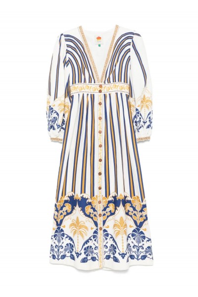 off-white pineapple deco maxi dress