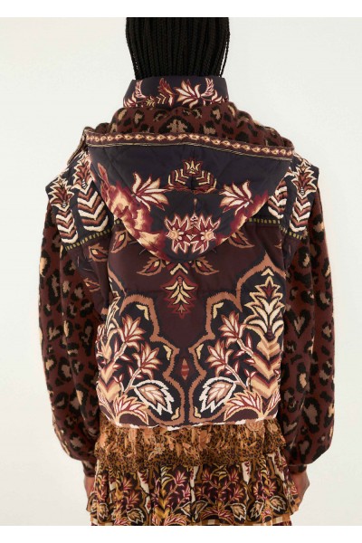 brown winter ainika puffer jacket