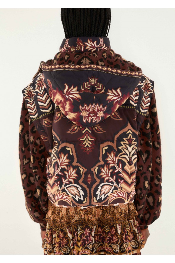 brown winter ainika puffer jacket