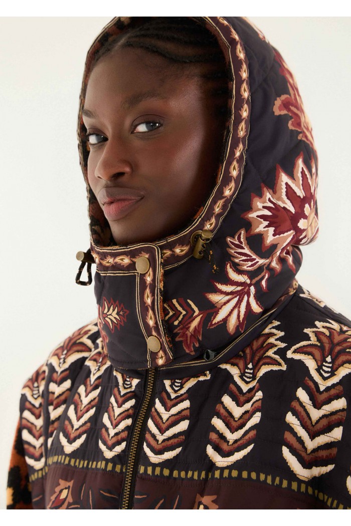 brown winter ainika puffer jacket