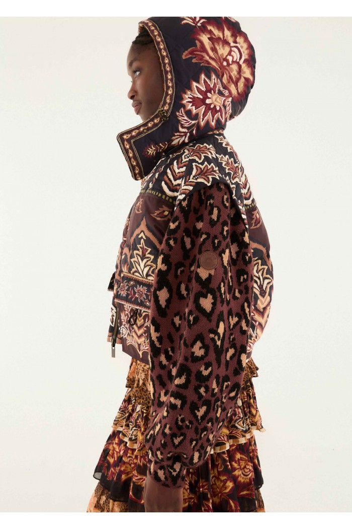 brown winter ainika puffer jacket