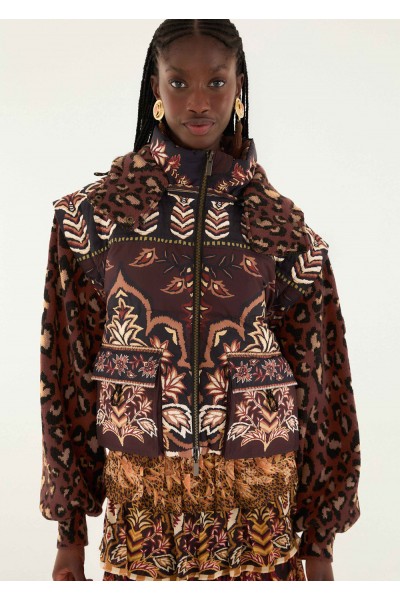 brown winter ainika puffer jacket