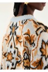 blue winter tapestry sweater