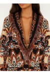 tapestry dream fringe knit cardigan tapestry dream fringe knit cardigan