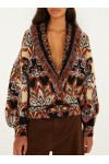 tapestry dream fringe knit cardigan tapestry dream fringe knit cardigan