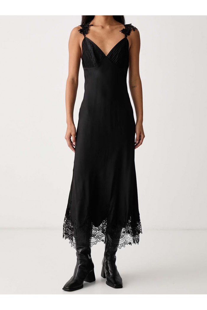 Black Maxi Slip Dress