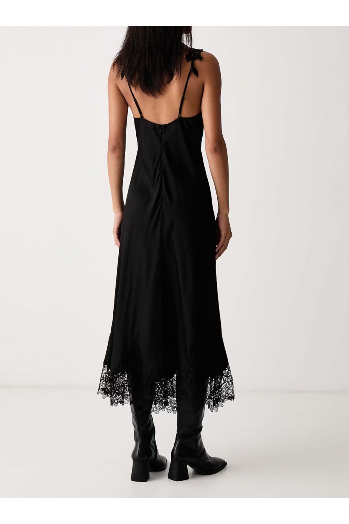 Black Maxi Slip Dress