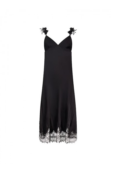 Black Maxi Slip Dress
