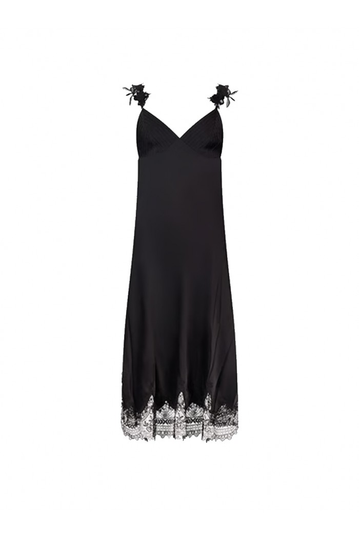 Black Maxi Slip Dress
