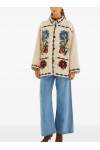 Lunar Boho Cropped Fleece Coat