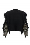 Cornely embroidered fringed sweater