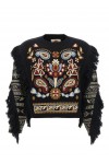 Cornely embroidered fringed sweater