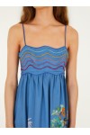 dream landscape organic cotton sleeveless maxi dress