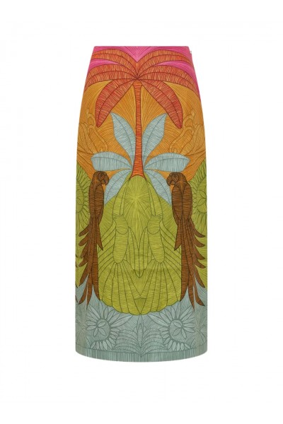 Usiacuri Multicolor Maxi Skirt 