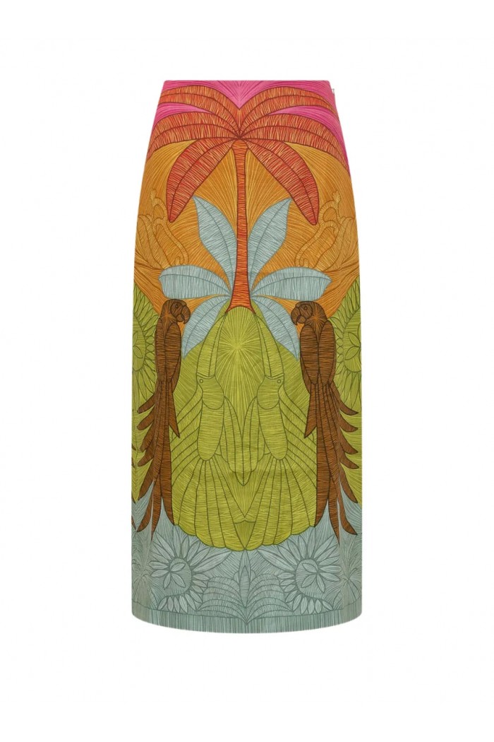 Usiacuri Multicolor Maxi Skirt 