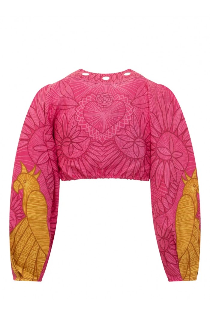 Usiacuri Multicolor Eyelet Blouse