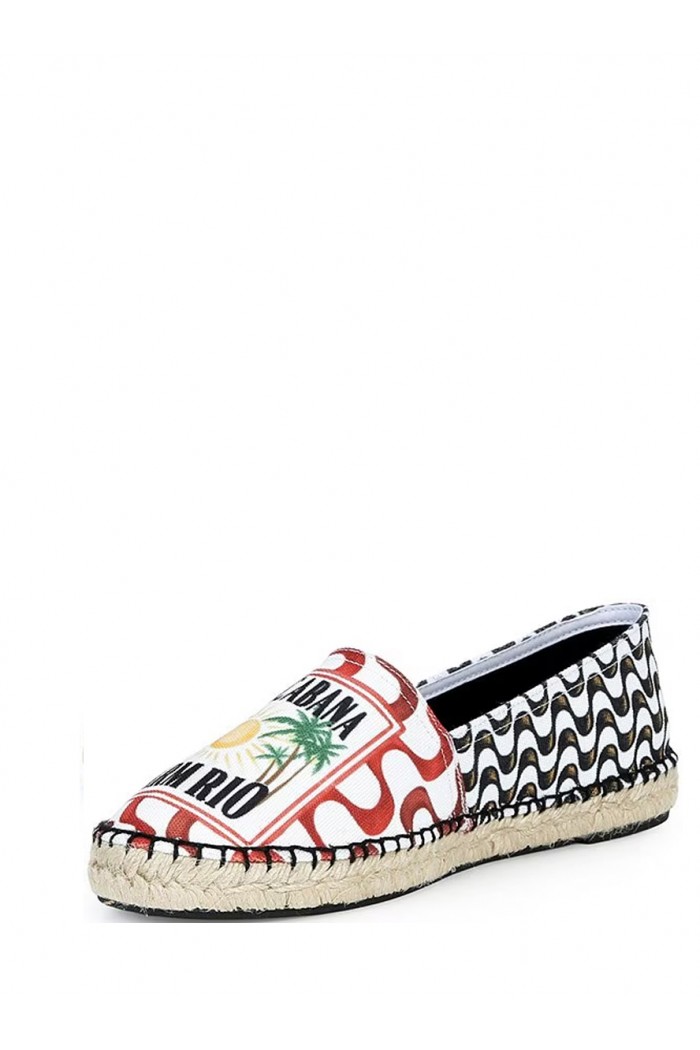 Copacabana Print Slip On Espadrilles