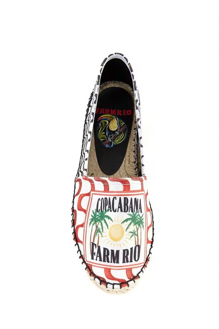 Copacabana Print Slip On Espadrilles