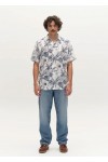 sven Reg Leaves Shirt Flower Mix