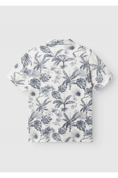 sven Reg Leaves Shirt Flower Mix
