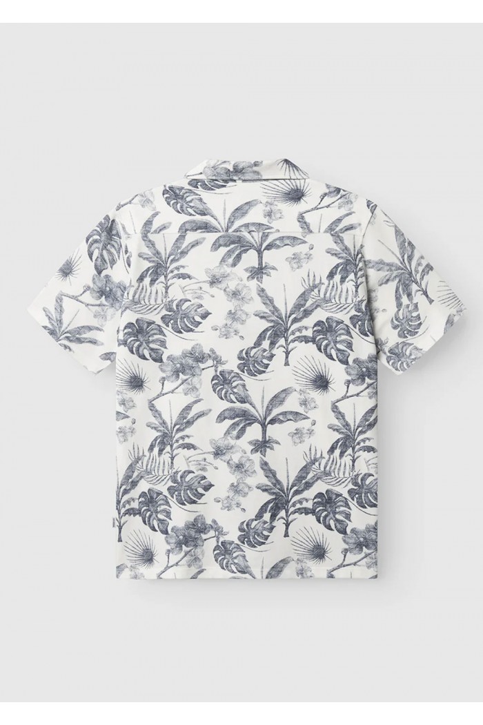 sven Reg Leaves Shirt Flower Mix