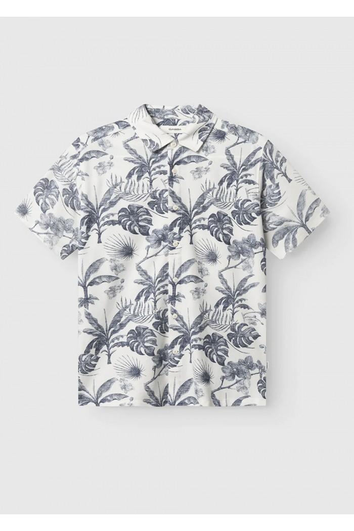 sven Reg Leaves Shirt Flower Mix