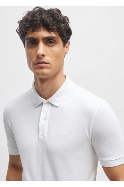 REGULAR-FIT POLO SHIRT IN COTTON WITH EMBROIDERED LOGO