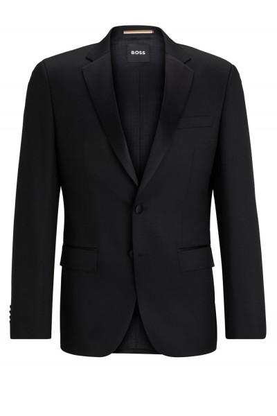SLIM-FIT TUXEDO JACKET IN VIRGIN-WOOL SERGE