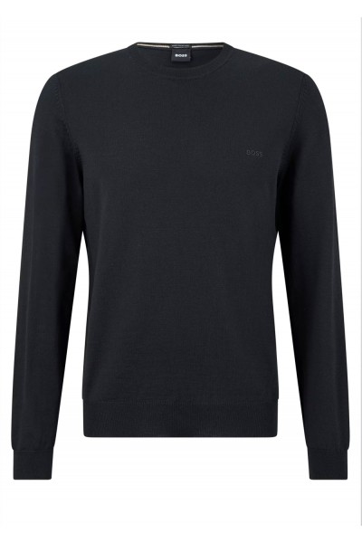 LOGO-EMBROIDERED SWEATER IN RESPONSIBLE WOOL
