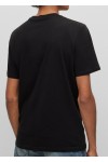 T-SHIRT WITH RUBBER-PRINT LOGO BLACK