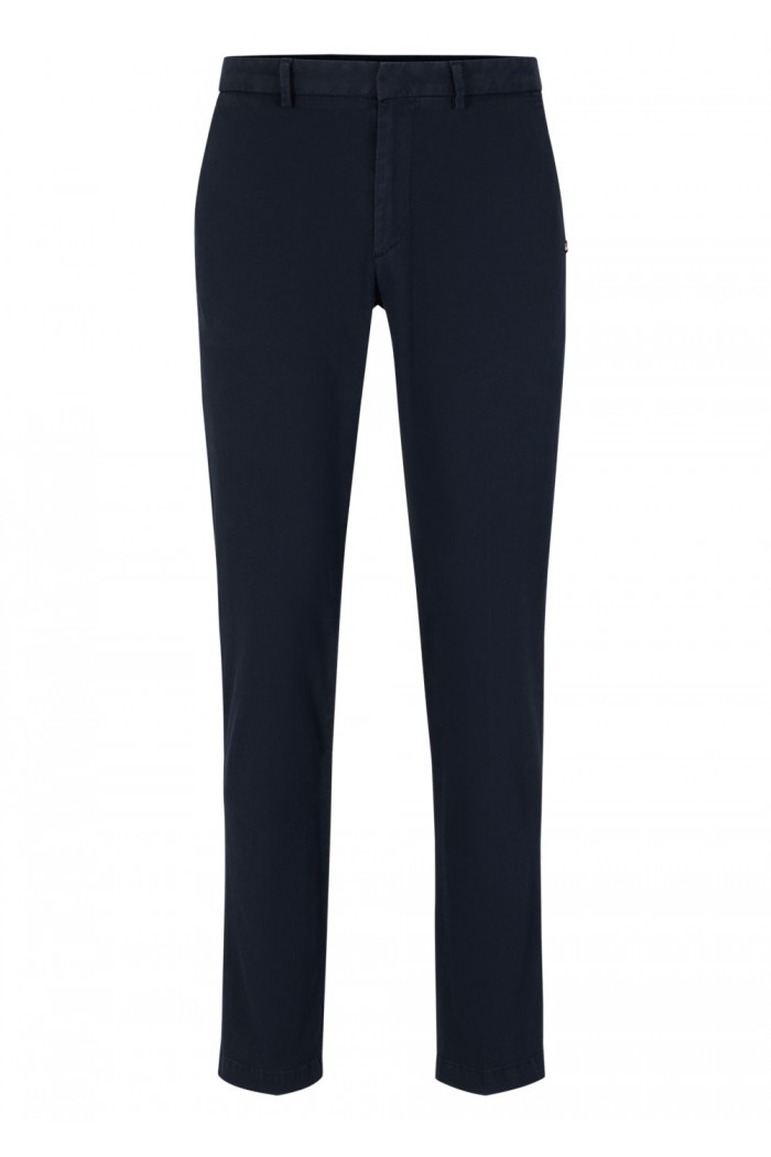 SLIM-FIT CHINOS IN A STRETCH-COTTON BLEND BLUE