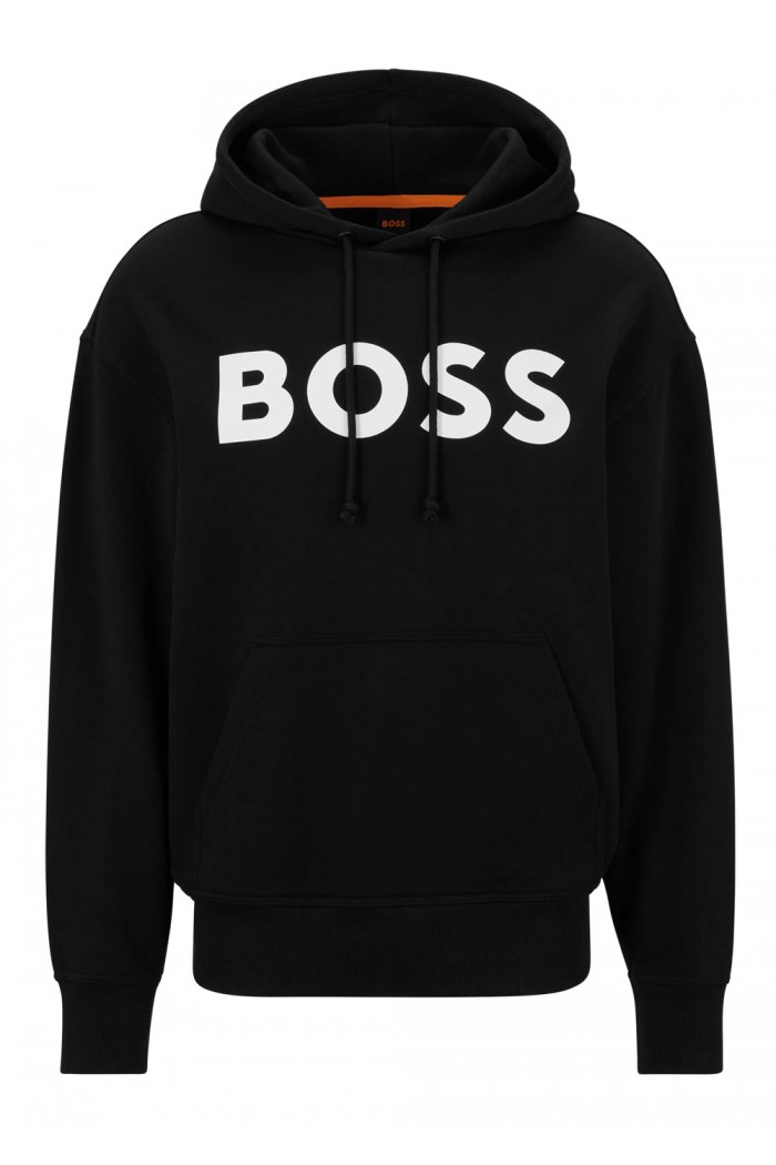 LOGO-PRINT HOODIE IN FRENCH-TERRY COTTON