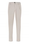 SLIM-FIT TROUSERS IN A PATTERNED STRETCH-COTTON BLEND