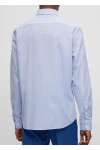 CASUAL-FIT SHIRT IN HONEYCOMB-WEAVE COTTON