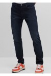 EXTRA-SLIM-FIT JEANS IN BLUE CASHMERE-TOUCH DENIM