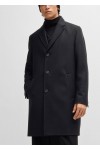 Regular-fit coat in a wool blend