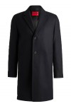Regular-fit coat in a wool blend